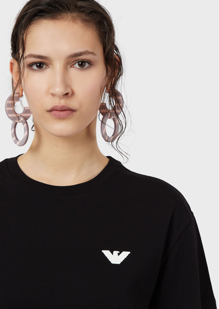 Футболка Relaxed fit для жінок (469082), колір Чорний - №6