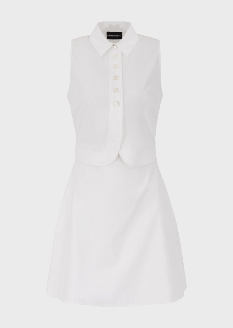 Сукні міні Slim fit для жінок (469085), колір Білий - №1