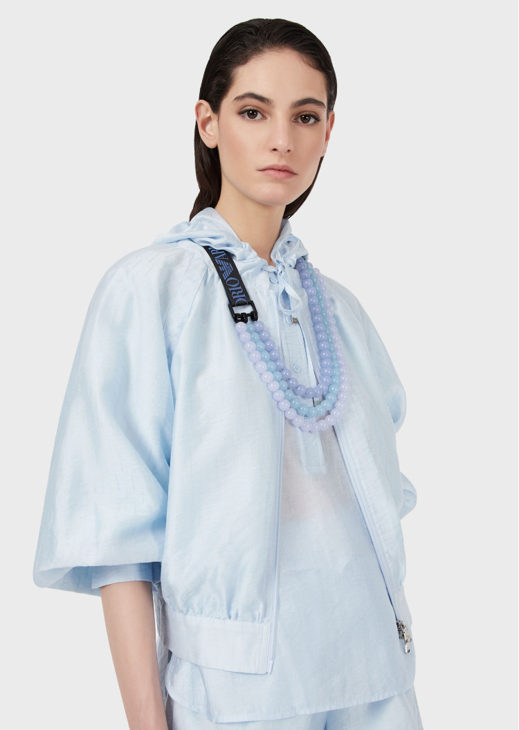 Блуза з рукавом 3/4 Relaxed fit для жінок (469088), колір Синій - №5