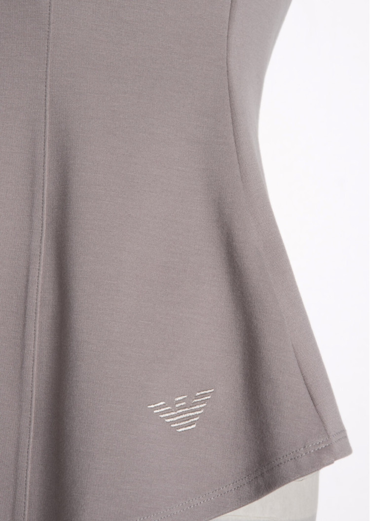 Блуза з коротким рукавом Extra-slim fit для жінок (469091), колір Сірий - №3