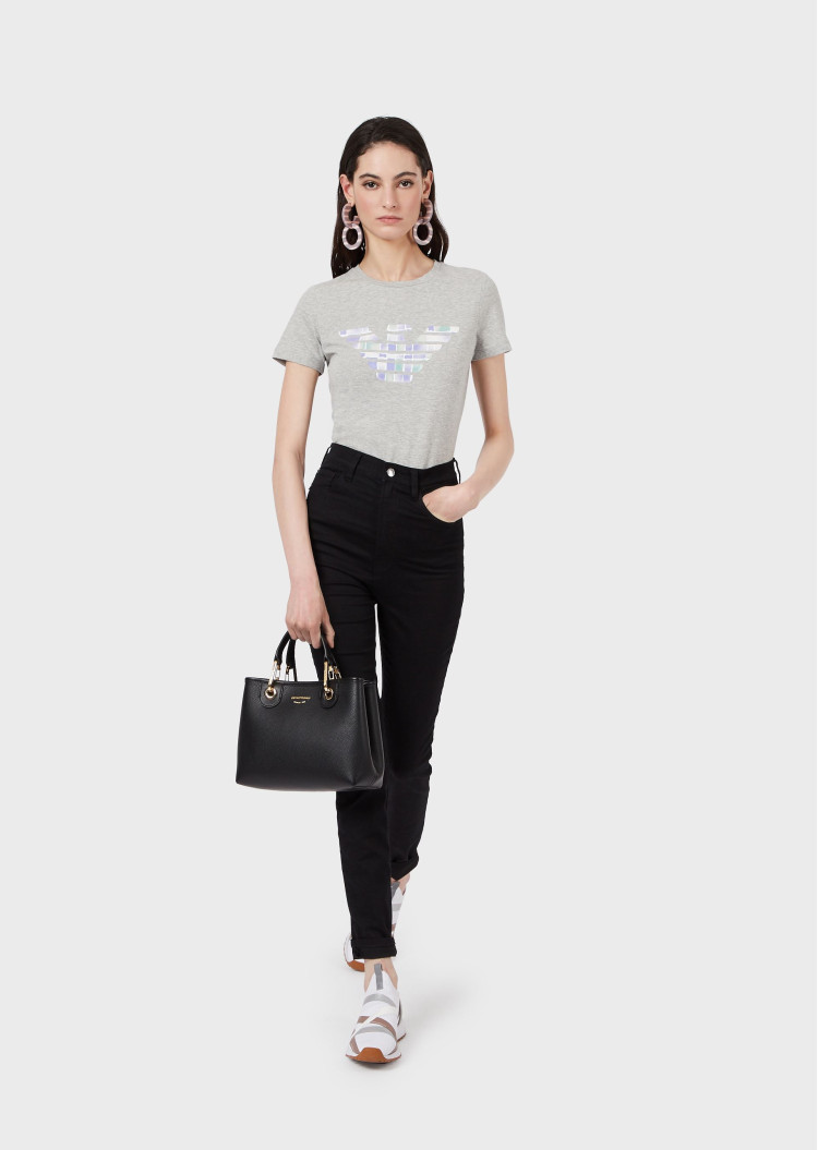 Футболка Extra-slim fit для жінок (469092), колір Сірий - №3