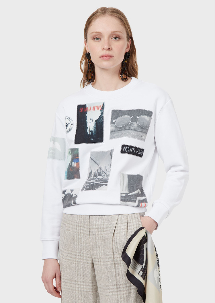 Толстовка Regular fit для женщин (469097), цвет Белый - №2
