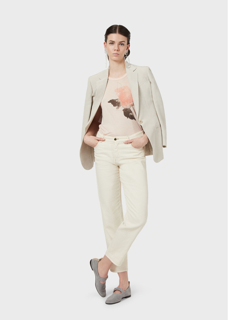 Футболка Slim fit для жінок (469109), колір Молочний - №3