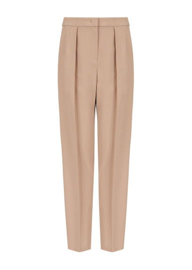 Брюки костюмные Relaxed Fit: свободный крой для максимального комфорта. Средняя