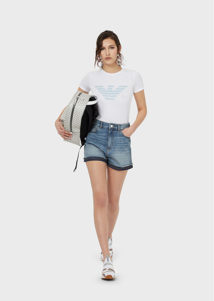 Шорты джинсовые Regular fit для женщин (469112), цвет Синий - №4