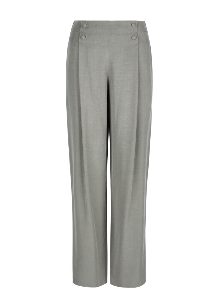 Брюки fashion Relaxed fit Висока для жінок (469114), колір Зелений - №1