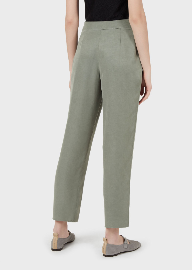 Брюки fashion Relaxed fit Висока для жінок (469114), колір Зелений - №4