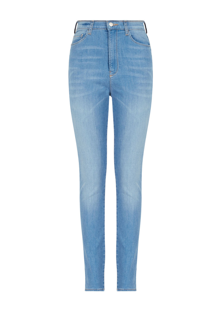 Джинсы Extra slim Extra-slim fit Высокая для женщин (469123), цвет Синий - №1