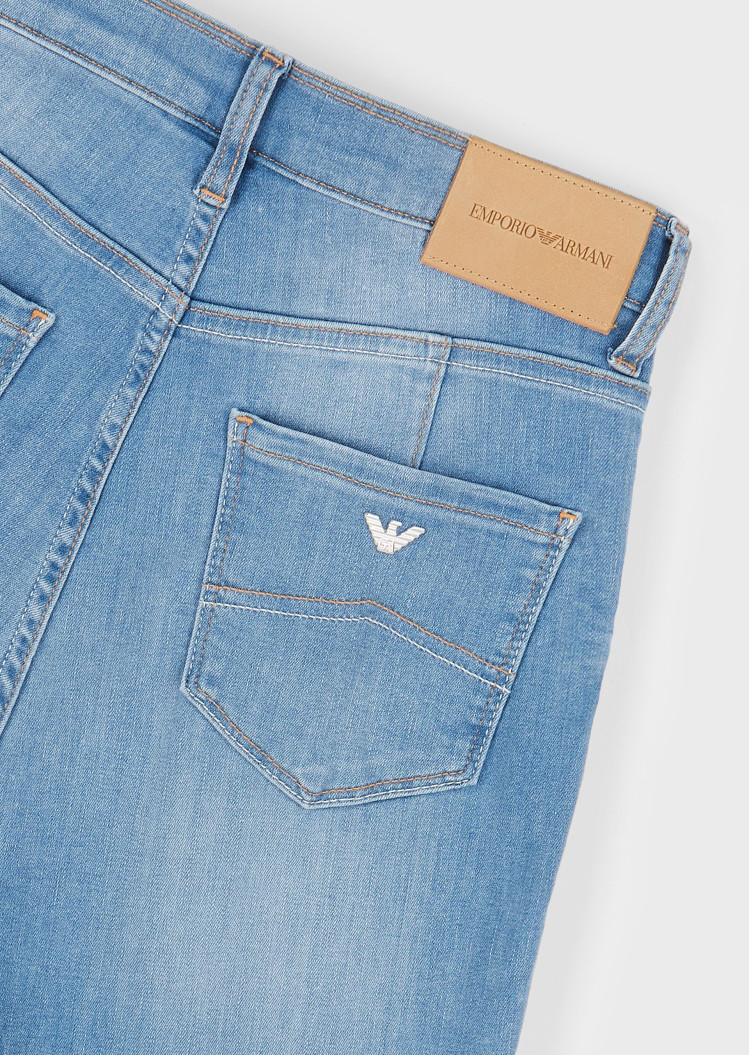 Джинсы Extra slim Extra-slim fit Высокая для женщин (469123), цвет Синий - №6