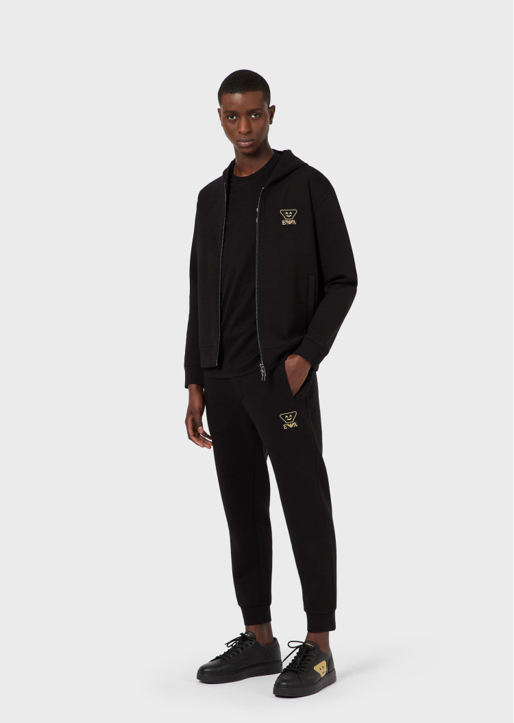 Спортивная кофта Regular fit для мужчин (469139), цвет Черный - №4