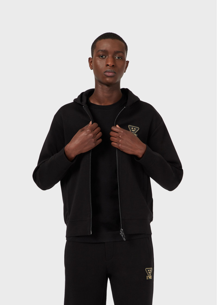 Спортивная кофта Regular fit для мужчин (469139), цвет Черный - №5