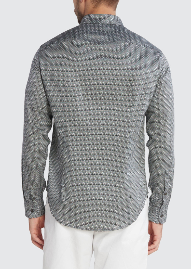 Сорочка повседневная Regular Fit для мужчин (469151), цвет Серый - №3
