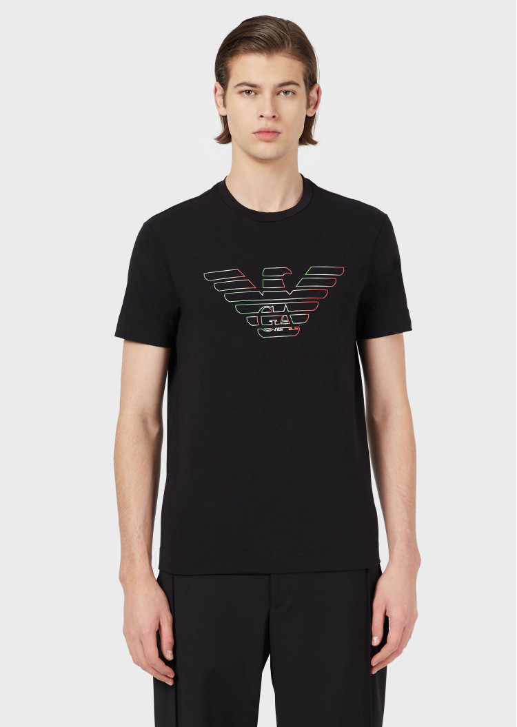 Футболка Slim fit для мужчин (469158), цвет Черный - №2