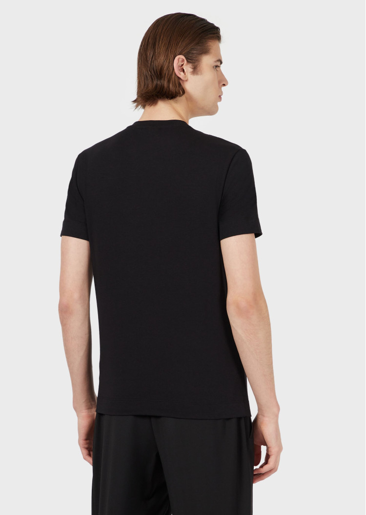 Футболка Slim fit для мужчин (469158), цвет Черный - №4