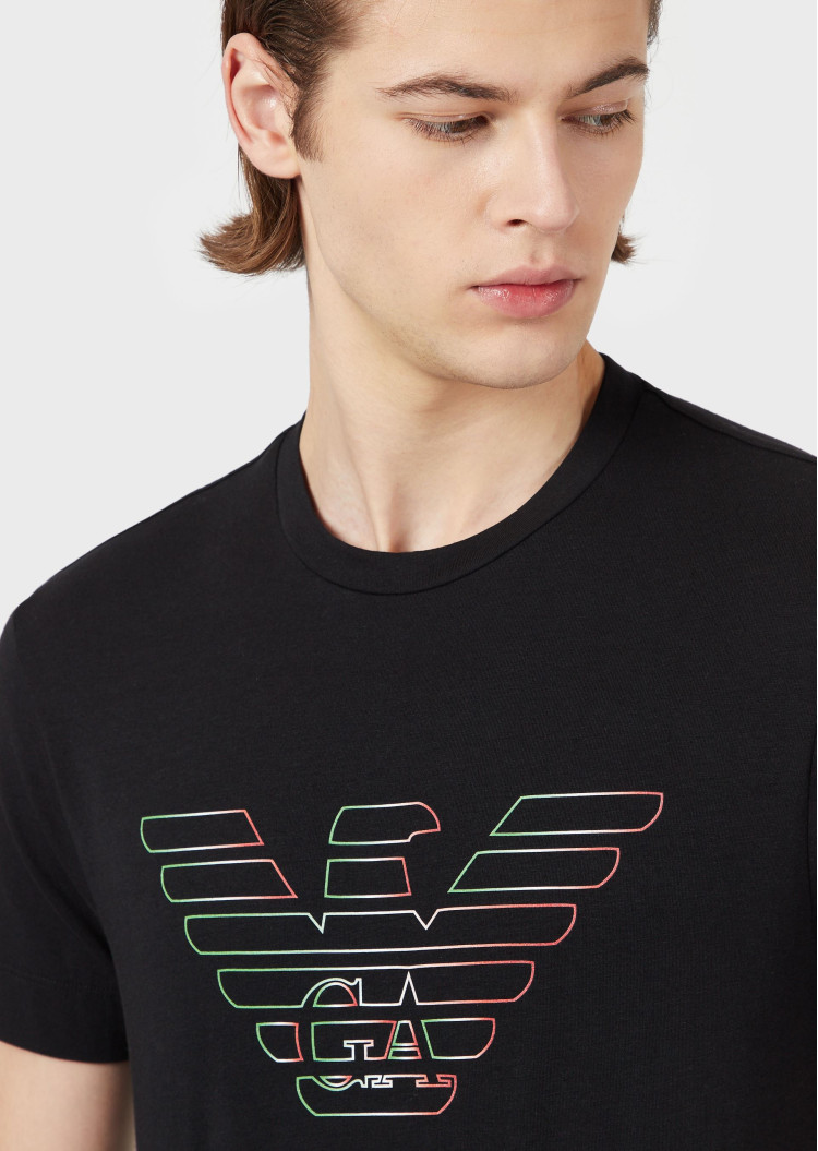 Футболка Slim fit для мужчин (469158), цвет Черный - №5