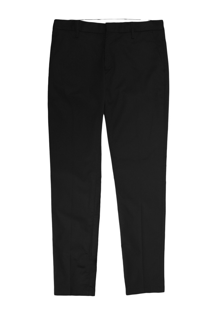 Брюки повседневные Slim fit Средняя для мужчин (469166), цвет Черный - №1