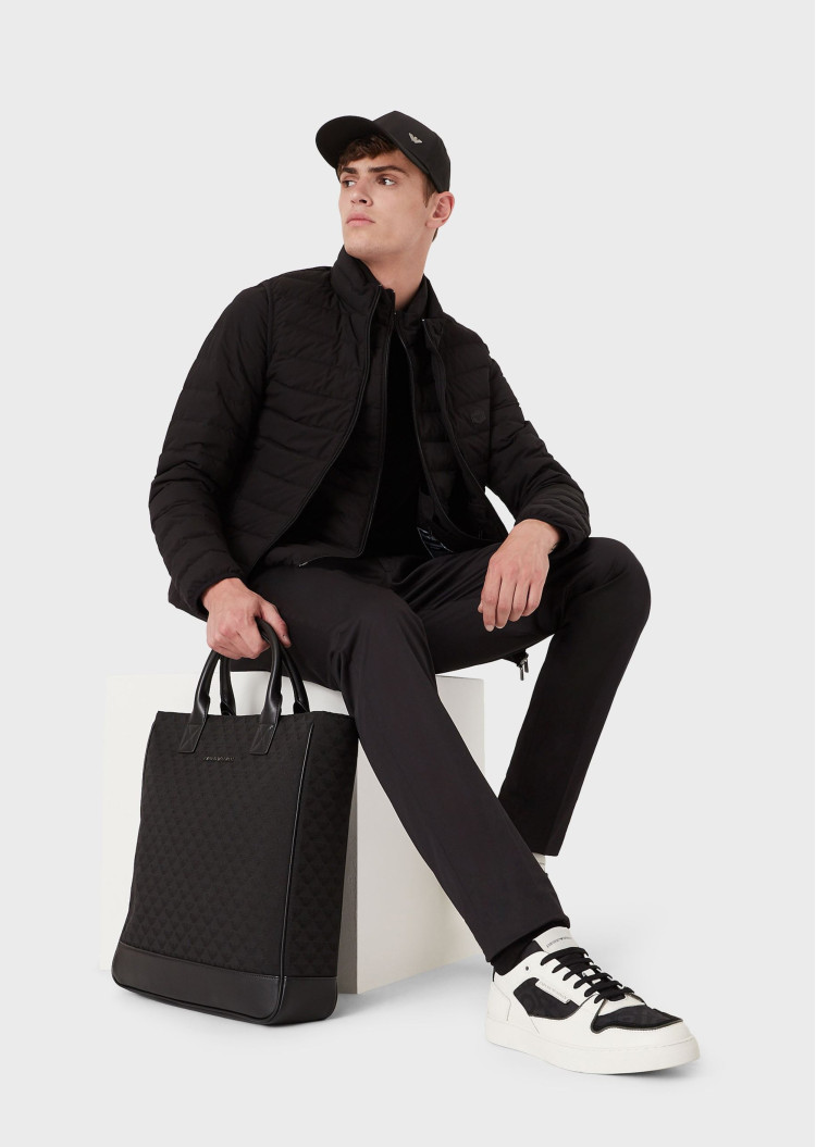 Брюки повседневные Slim fit Средняя для мужчин (469166), цвет Черный - №3
