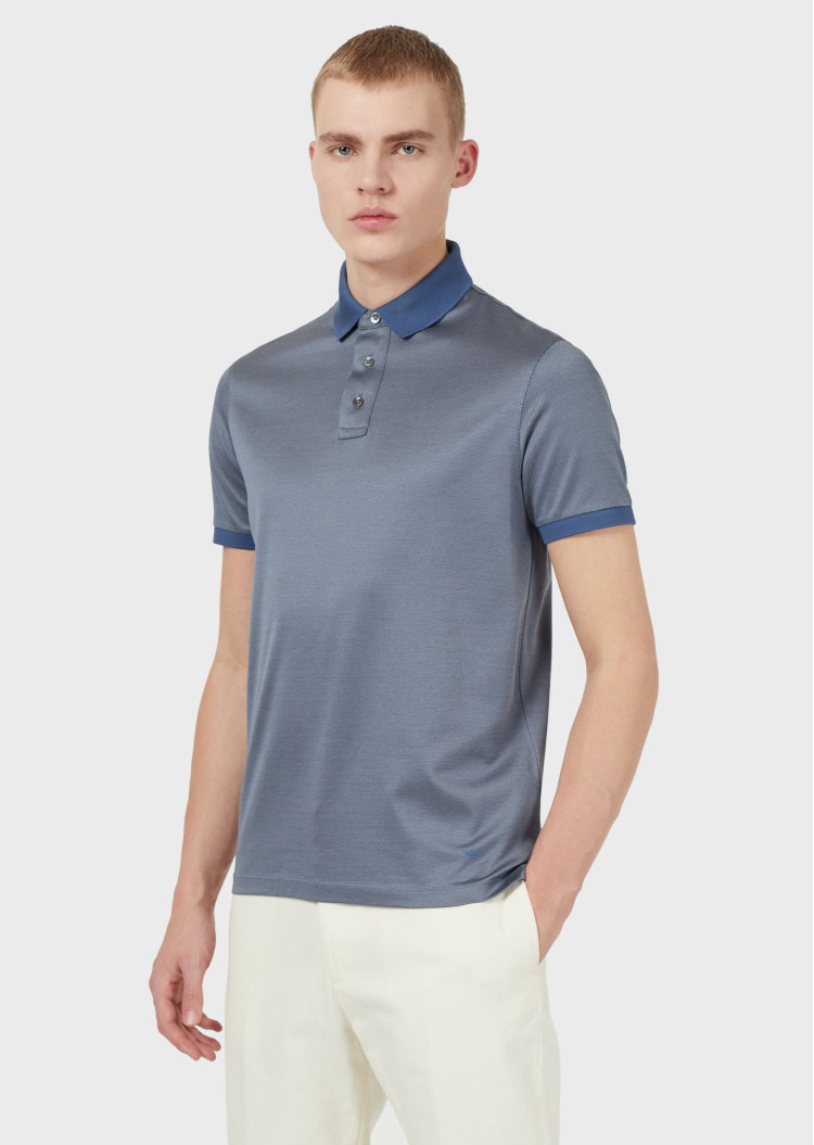 Поло Regular fit для чоловіків (469167), колір Синій - №2