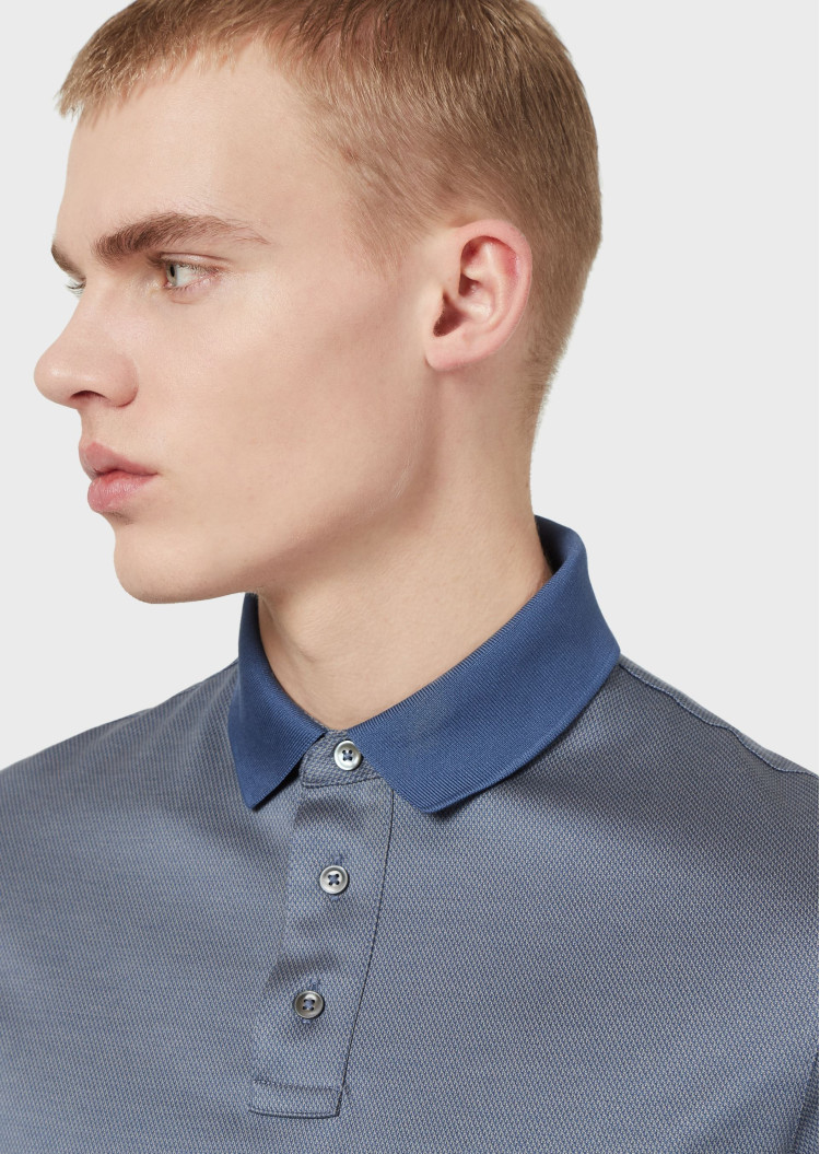 Поло Regular fit для чоловіків (469167), колір Синій - №6