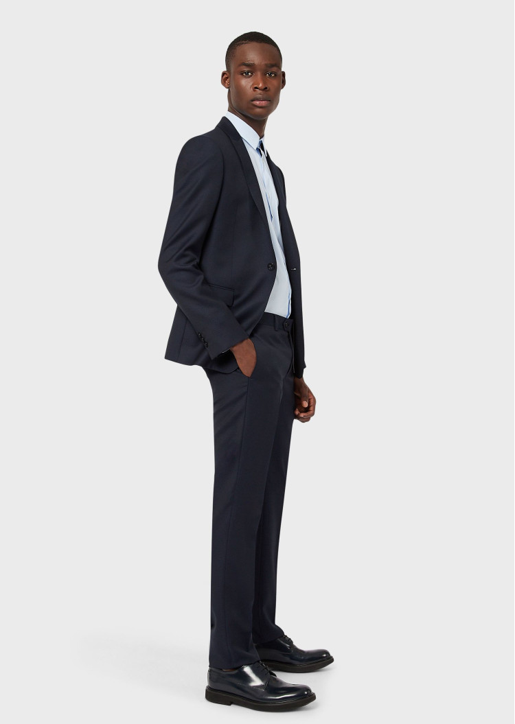 сорочка ділова Slim Fit для чоловіків (469176), колір Синій - №3
