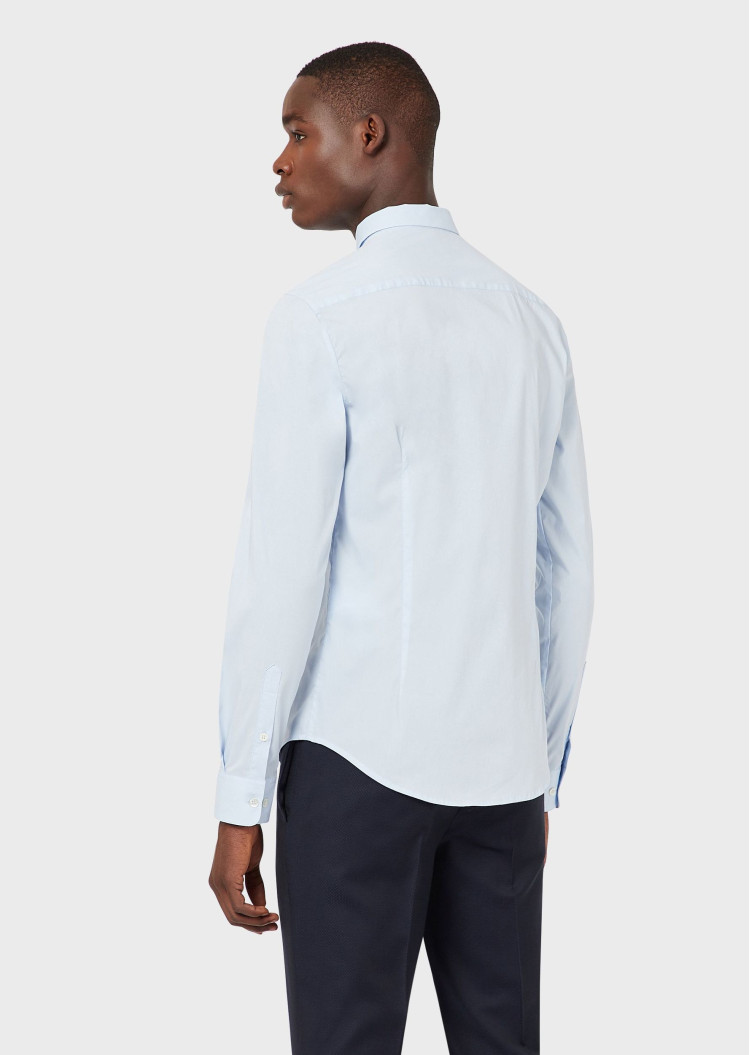 сорочка ділова Slim Fit для чоловіків (469176), колір Синій - №4