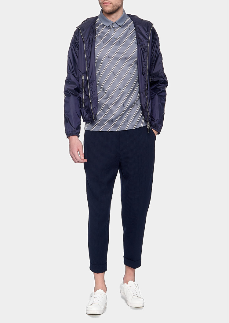 Поло Slim fit для мужчин (469179), цвет Серый - №3