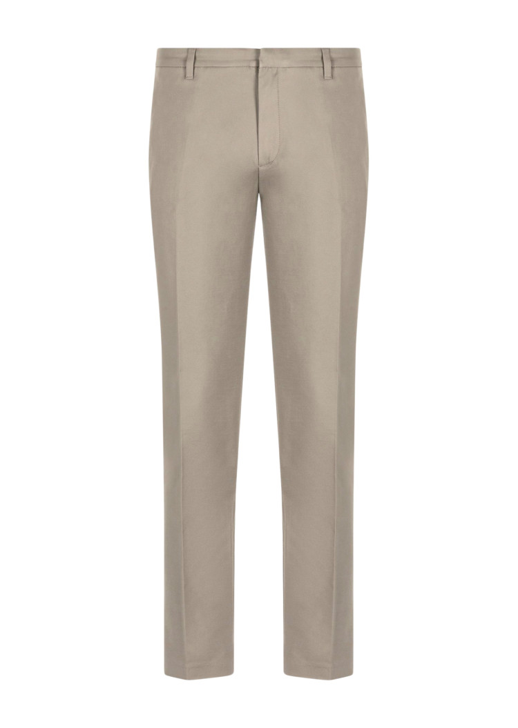 Брюки класичні Slim fit Середня для чоловіків (469196), колір Бежевий - №1