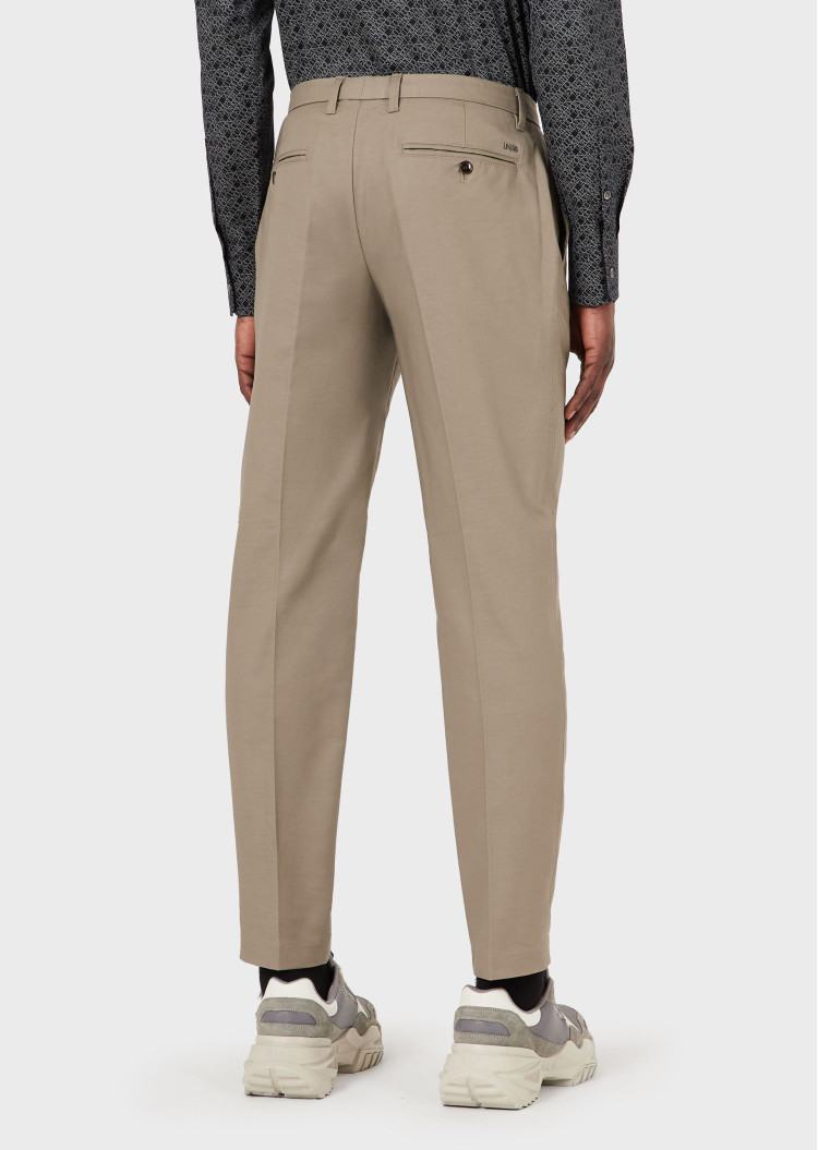 Брюки класичні Slim fit Середня для чоловіків (469196), колір Бежевий - №4