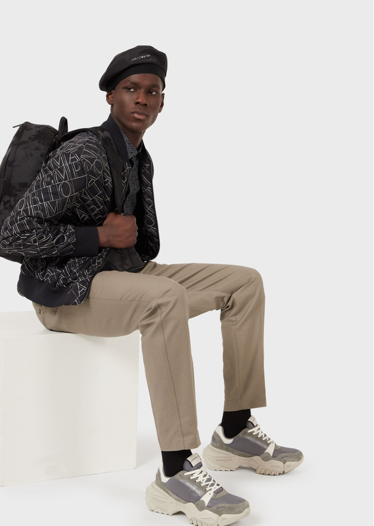 Брюки класичні Slim fit Середня для чоловіків (469196), колір Бежевий - №5