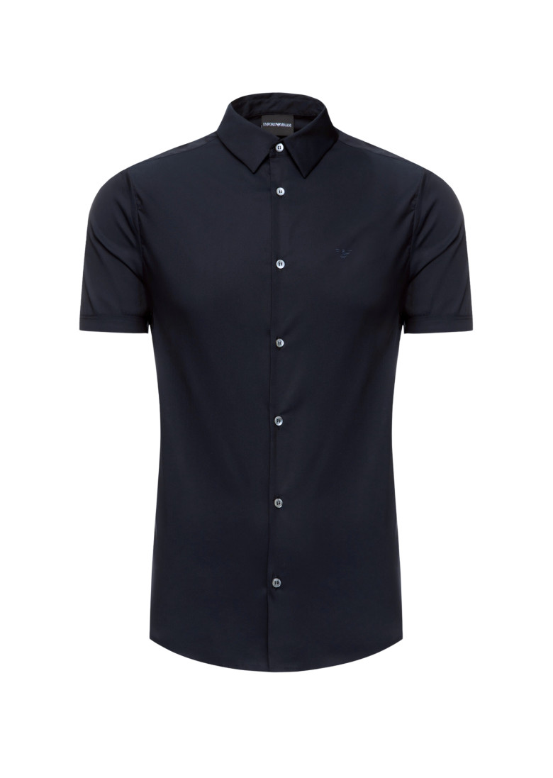Сорочка повседневная с коротким рукавом Extra Slim Fit: очень облегающая, подчеркивающая фигуру.