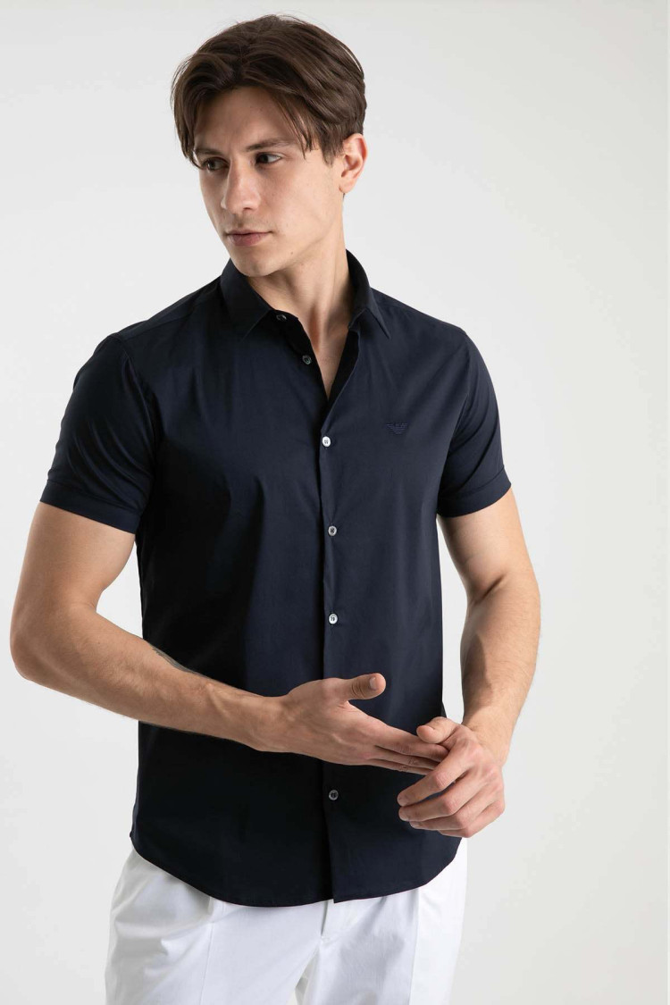 Сорочка повсякденна з коротким рукавом Slim Fit — фото 2