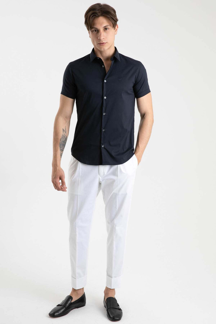 Сорочка повсякденна з коротким рукавом Slim Fit — фото 3