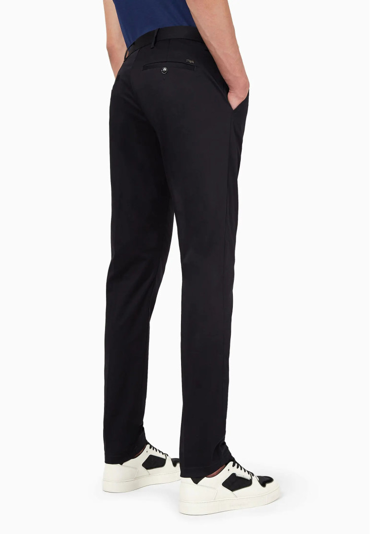 Брюки повседневные Slim fit Средняя для мужчин (469202), цвет Синий - №4