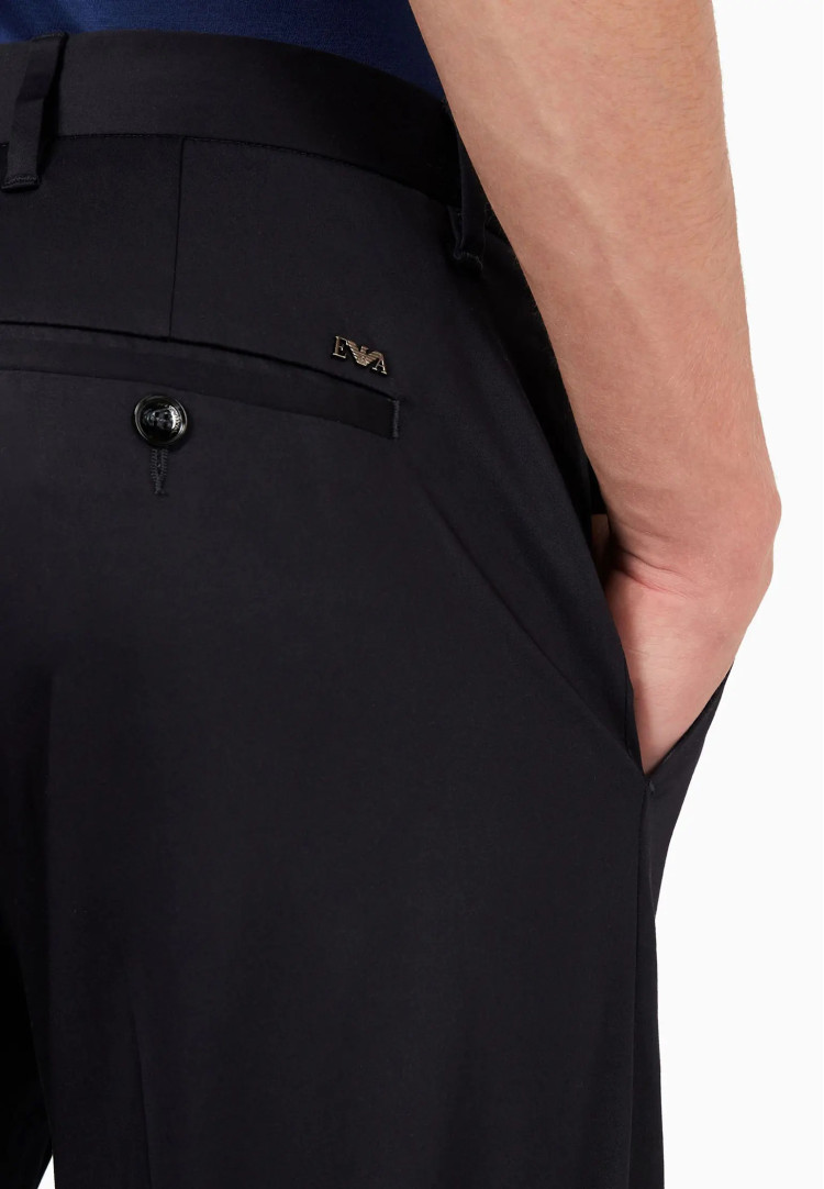 Брюки повседневные Slim fit Средняя для мужчин (469202), цвет Синий - №5