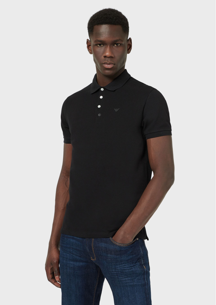 Поло Regular fit для мужчин (469204), цвет Черный - №2