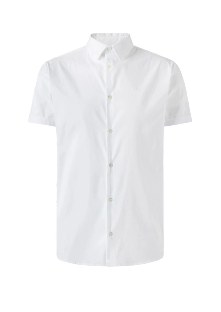 Сорочка з коротким рукавом Extra-slim fit для чоловіків (469211), колір Білий - №1