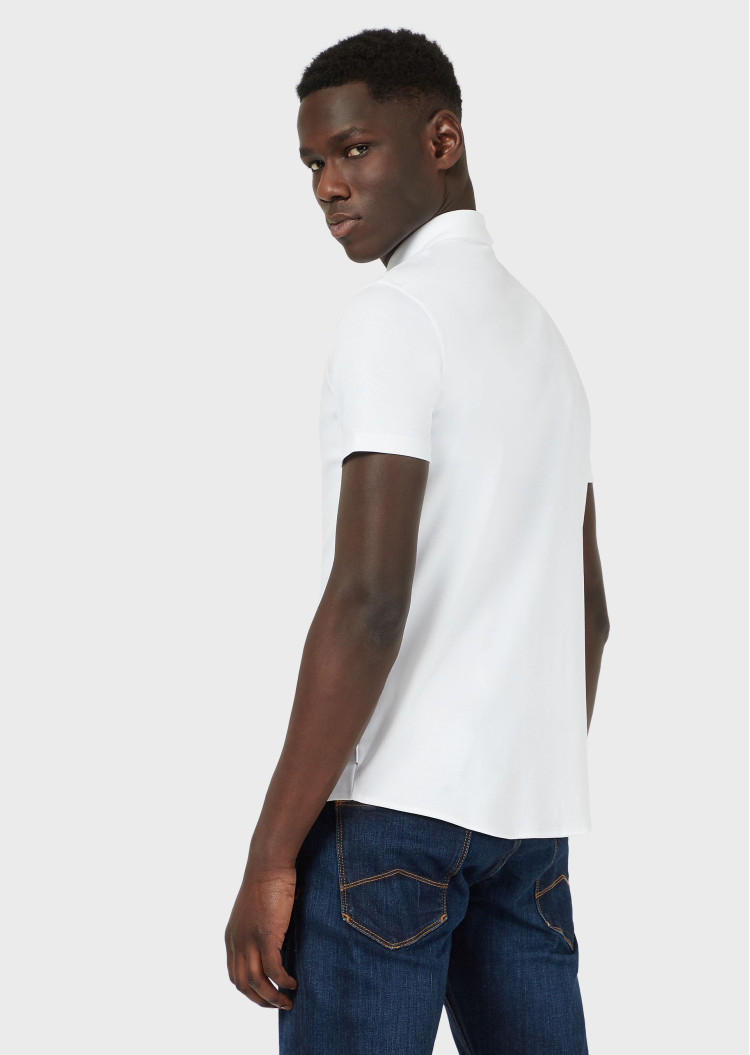 Сорочка повсякденна з коротким рукавом Extra-slim fit для чоловіків (469231), колір Білий - №3