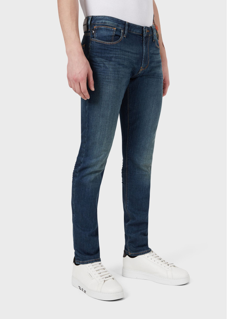 Джинсы Slim Slim fit для мужчин (469250), цвет Синий - №2