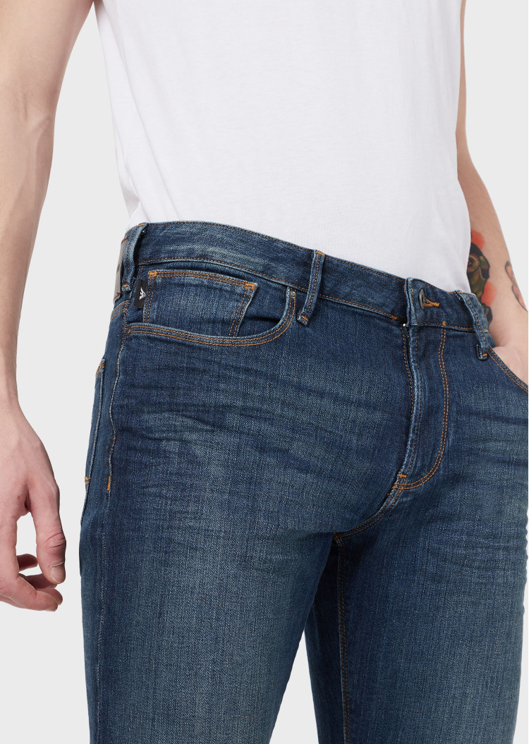 Джинсы Slim Slim fit для мужчин (469250), цвет Синий - №6