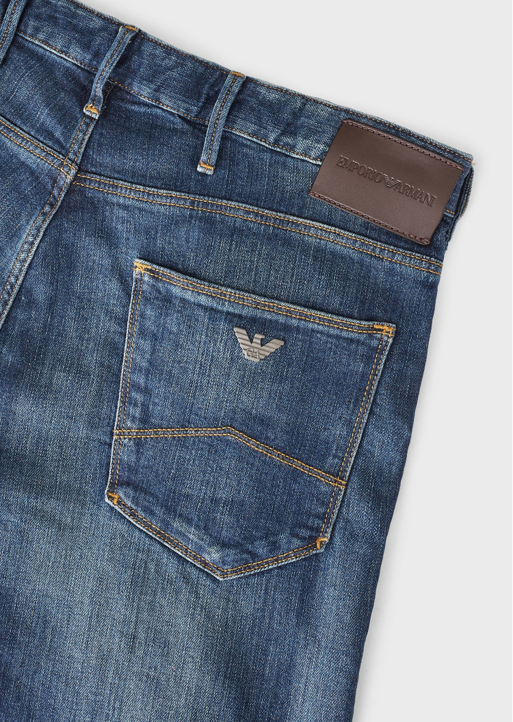 Джинсы Slim Slim fit для мужчин (469250), цвет Синий - №7