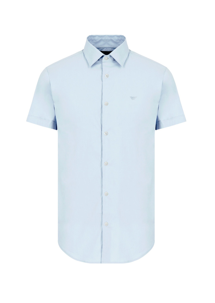 Сорочка деловая с коротким рукавом Slim Fit