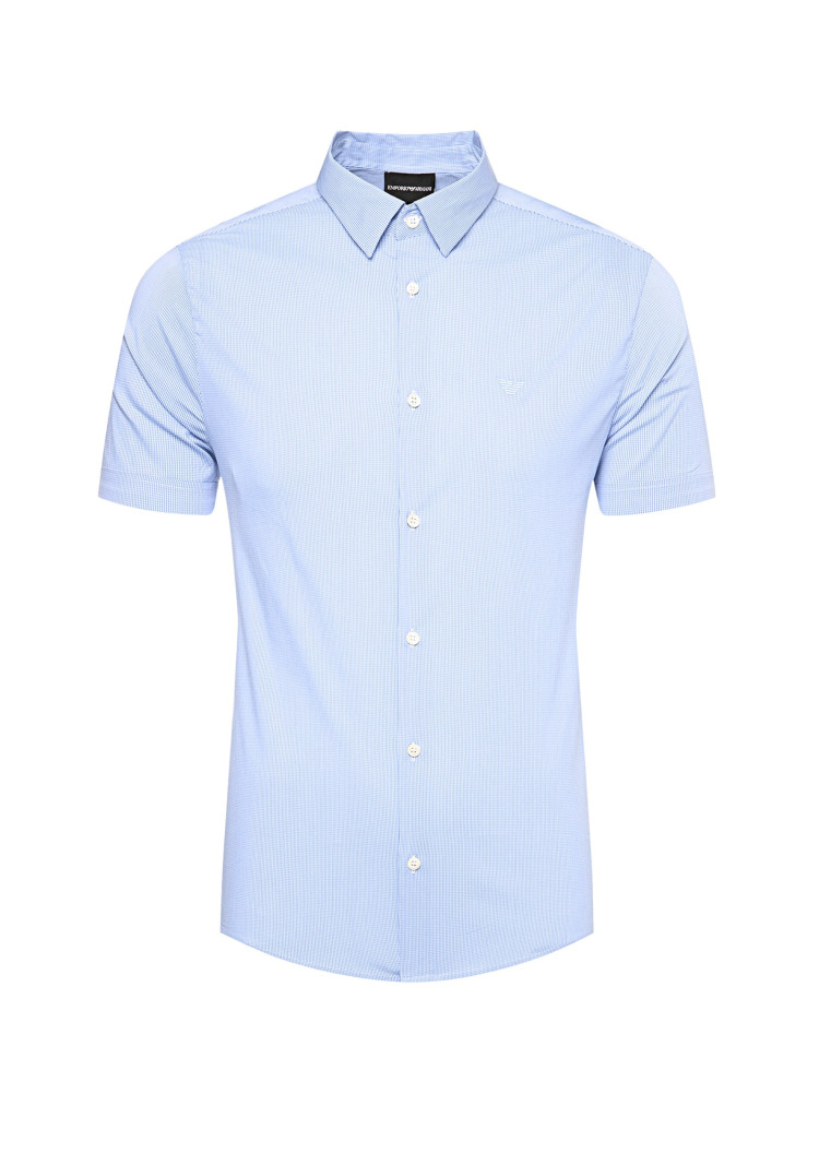 Сорочка повседневная с коротким рукавом Slim Fit