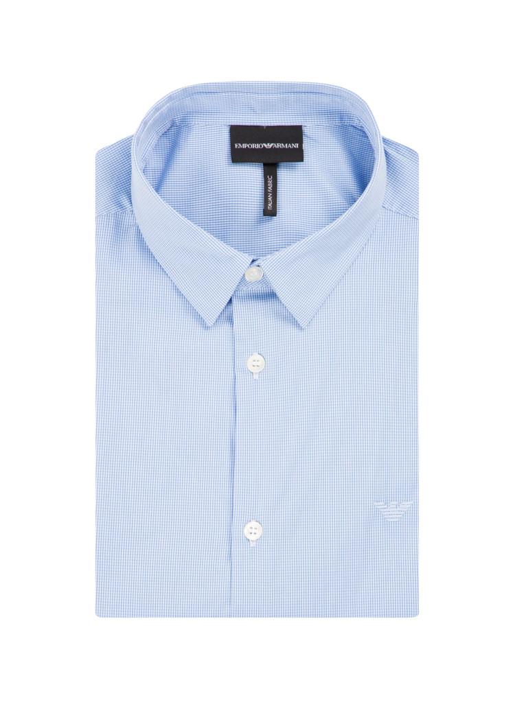 Сорочка повсякденна з коротким рукавом Extra-slim fit для чоловіків (469274), колір Синій - №6