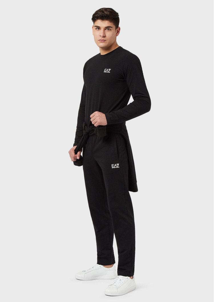 Футболка з довгим рукавом Regular fit для чоловіків (469290), колір Чорний - №3