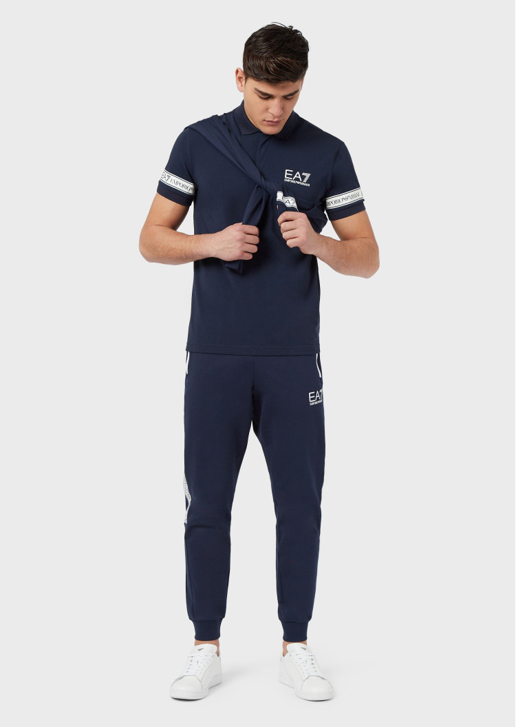 Поло спортивное Regular fit для мужчин (469310), цвет Синий - №3