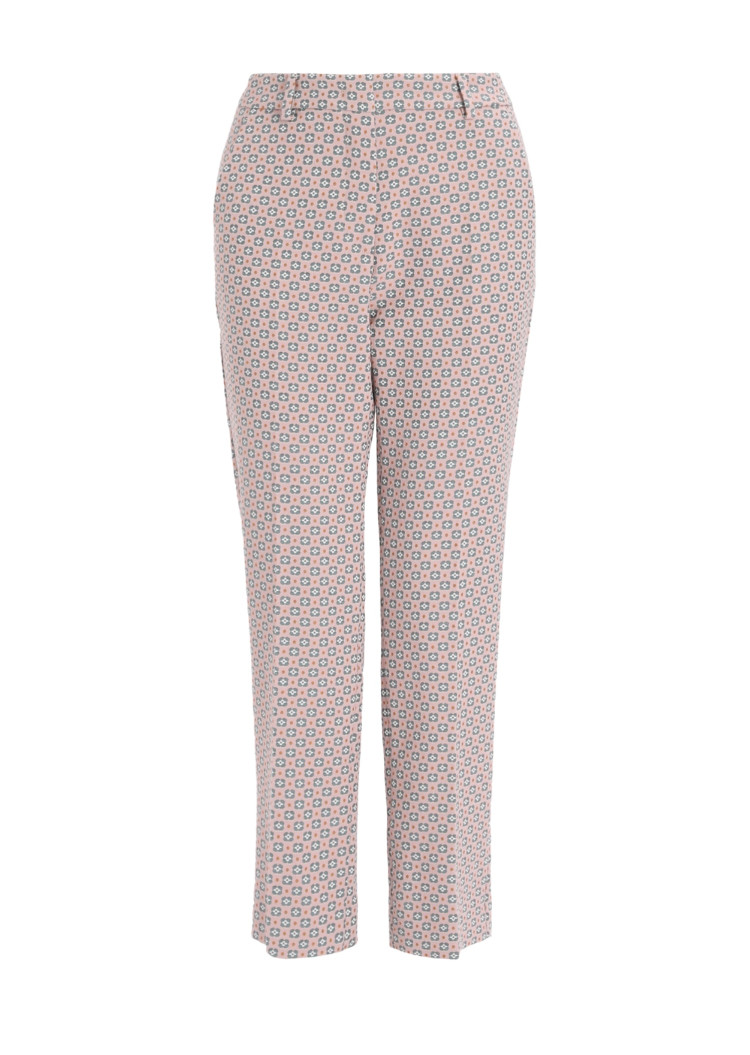 Брюки повседневные Slim fit Низкая для женщин (469365), цвет Розовый - №1