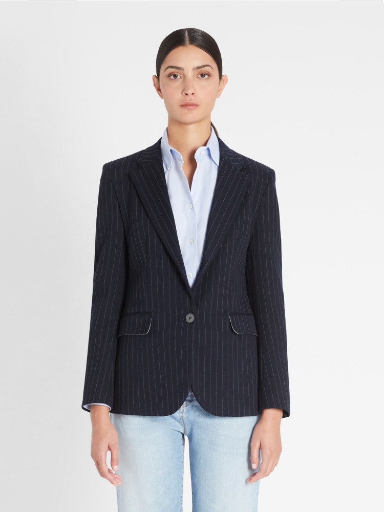 Жакет костюмный Slim fit для женщин (469376), цвет Синий - №2