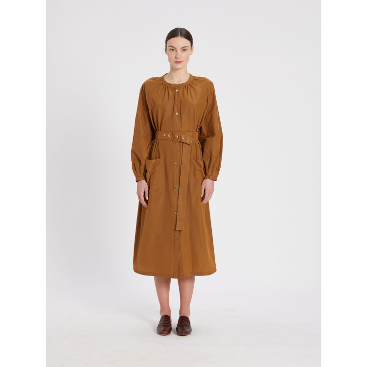 Сукні міді Regular fit для жінок (469411), колір Коричневий - №2