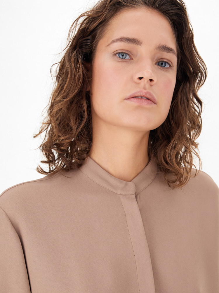 Блуза з довгим рукавом Relaxed fit для жінок (469413), колір Коричневий - №10