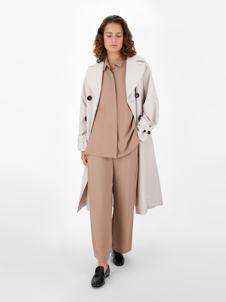 Блуза з довгим рукавом Relaxed fit для жінок (469413), колір Коричневий - №12